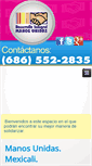 Mobile Screenshot of manosunidas.org.mx
